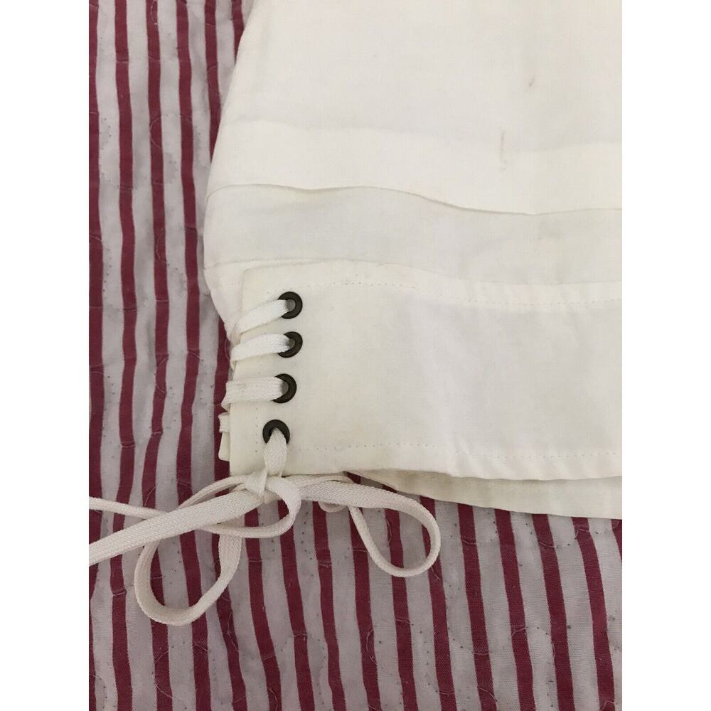NWT STELLA McCARTNEY SKIRT Sz 40 laced sides Silk Linen Cotton - Picture 5 of 7